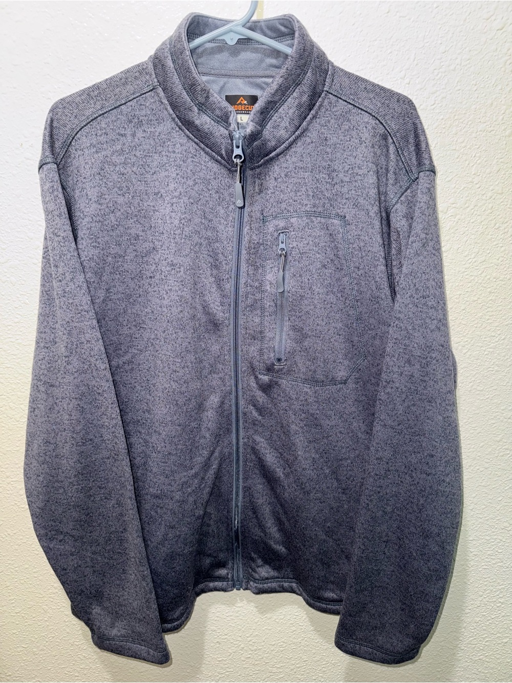NEW! Kodiak Men's Full-Zip Folkstone Gray Sweater Jacket